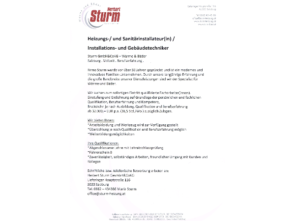 Bild 1 von Sturm Herbert GesmbH & Co KG