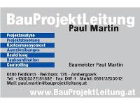 BauProjektLeitung Bmstr. Paul Martin