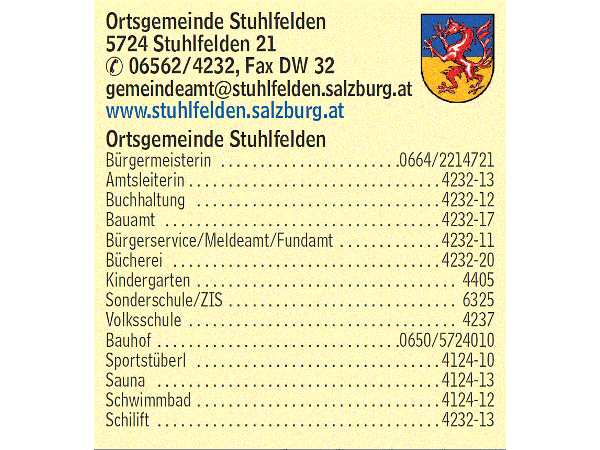 Bild 1 von Gemeindeamt der Gemeinde Stuhlfelden