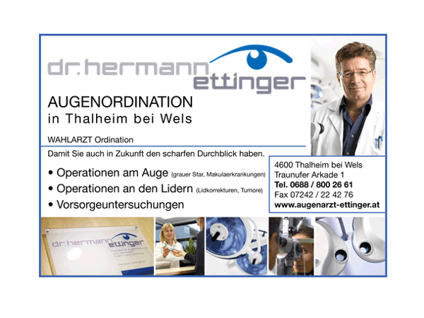 Bild 2 von AUGEN-WAHLARZT-ORDINATION - Dr Hermann ETTINGER Augen- u Lidchirurg