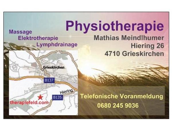 Bild 1 von Physiotherapie Mathias Meindlhumer
