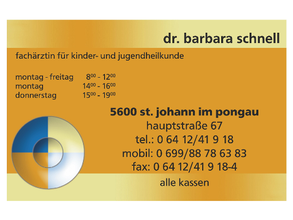 Bild 5 von Dr. Barbara Schnell Kinderärztin Pongau