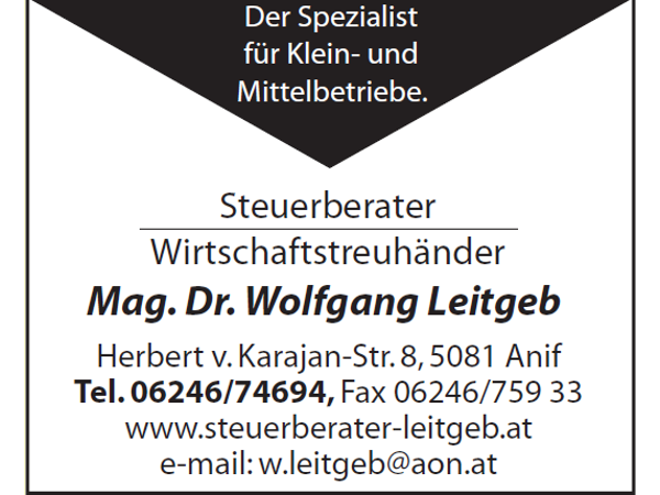 Bild 2 von Mag. Dr. Wolfgang Leitgeb Wirtschaftstreuhand- und SteuerberatungsgmbH