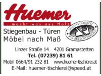 Huemer Manfred - Stiegen- u Treppenbau