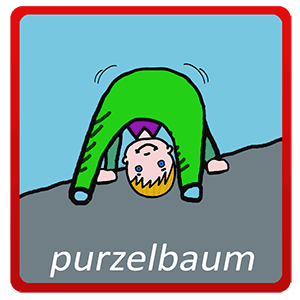 Logo Sportkindergarten Monpti - Purzelbaum