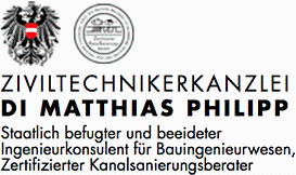 Logo Ziviltechnikerkanzlei DI Matthias Philipp