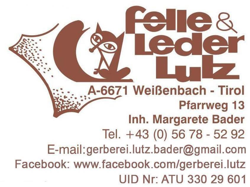 Logo Gerberei Lutz - Inh. Margarete Bader | Felle | Lammfell | Lederhosen | Geschenksartikel