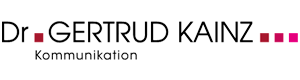 Logo Kainz Gertrud Dr. - Text - PR - Lektorat - Konzept