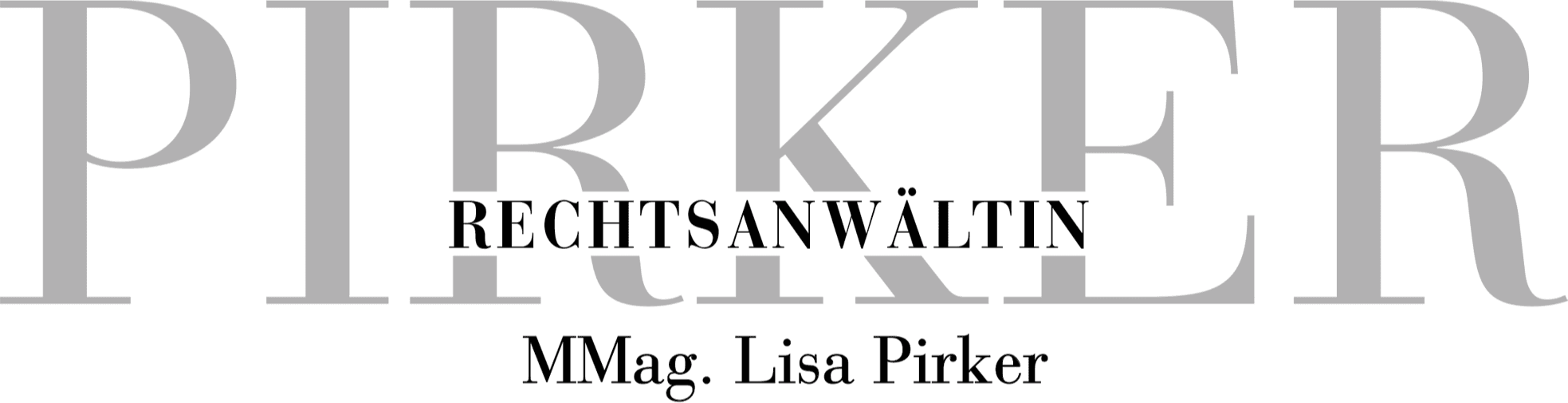 Logo Rechtsanwaltskanzlei MMag. Lisa Pirker