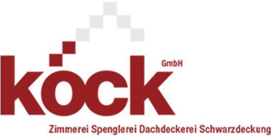 Logo Köck Zimmerei - Spenglerei - Dachdeckerei - Schwarzdeckung