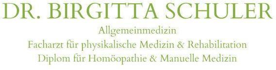 Logo Dr.med. Birgitta Schuler, Diplom für Homöopathie & Manuelle Medizin