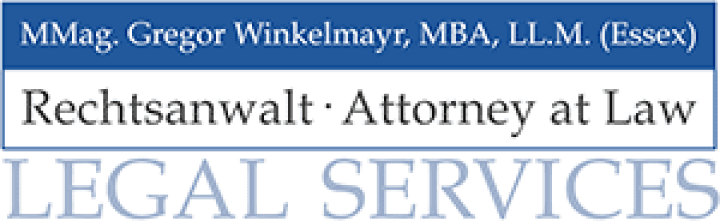 Logo Rechtsanwaltskanzlei MMag. Gregor Winkelmayr, MBA LL.M. (Essex)