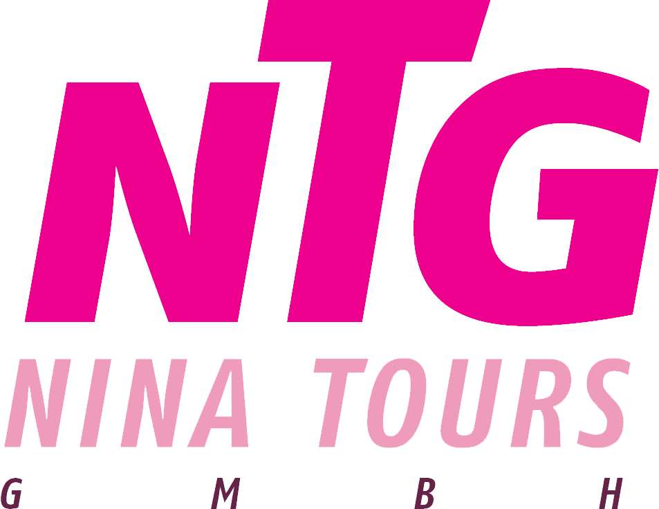 Logo Busunternehmen - Reisebüro - Taxi  - Nina Tours GmbH