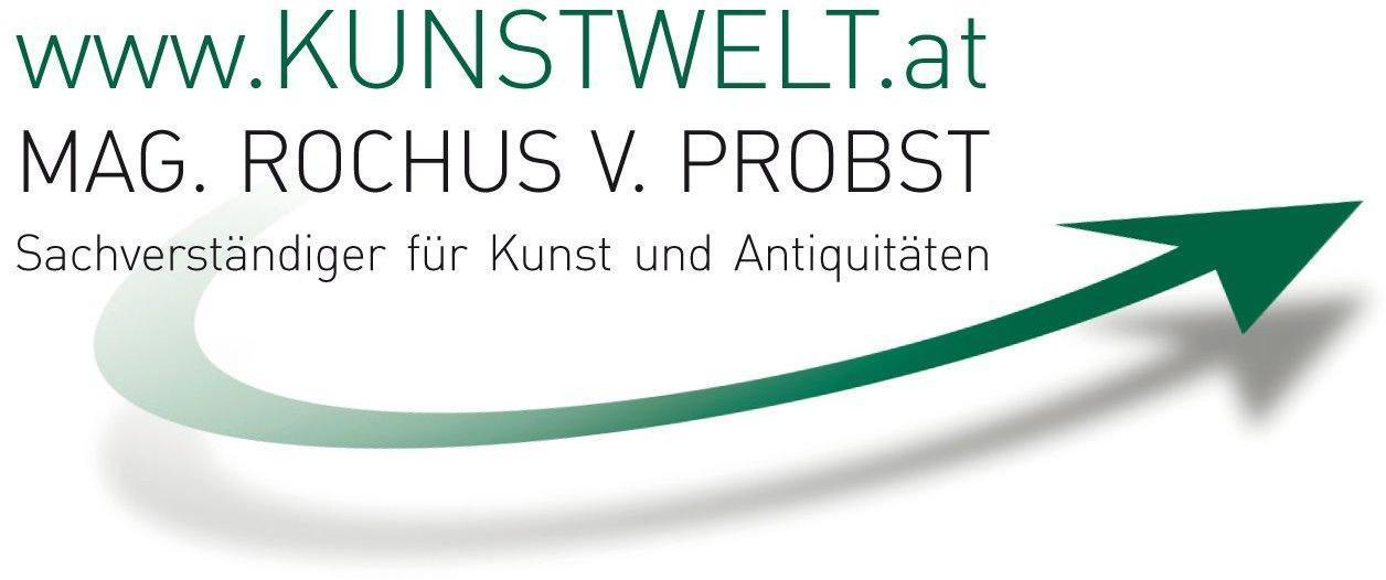 Logo Antiquitäten Kunstwelt Rochus V Probst