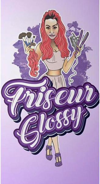 Logo Friseur Glossy Adriana Negoita