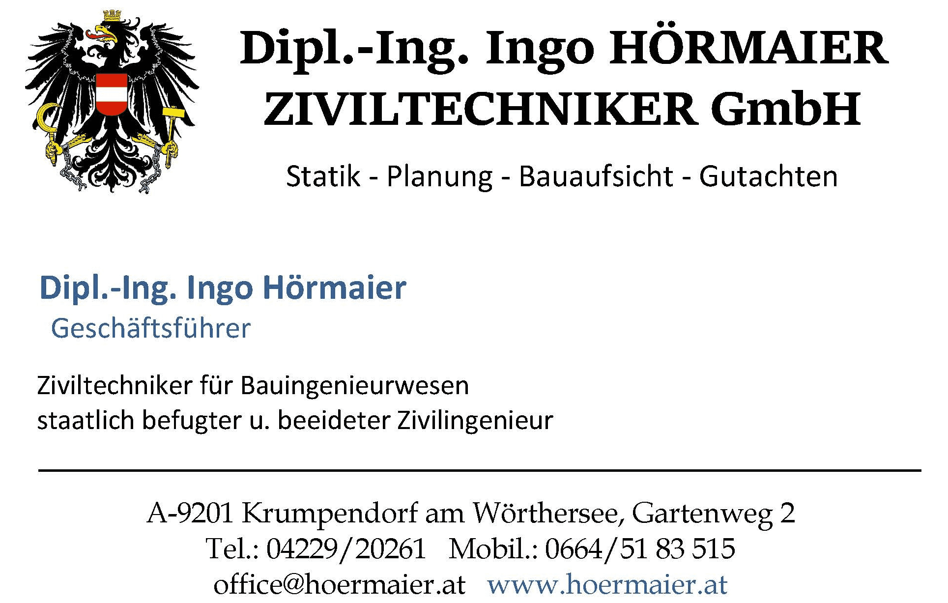 Vorschau - Foto 1 von Dipl.-Ing. Ingo HÖRMAIER ZIVILTECHNIKER GmbH