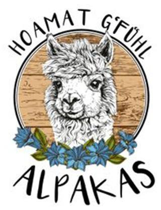 Logo Hoamat G`fühl Alpakas - Familie Matt