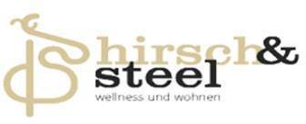 Logo hirsch&steel Wellness und Wohnen