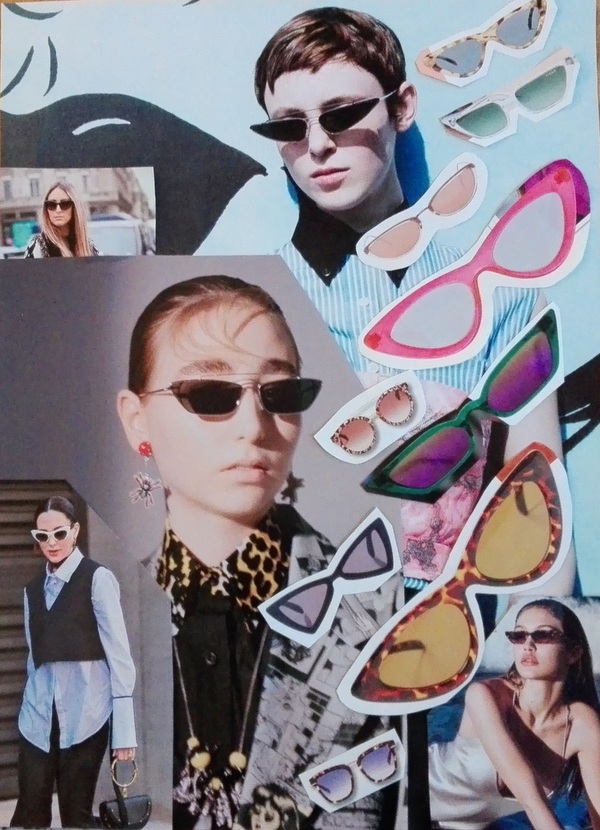 Das Cat-Eye ist 2018 meistens schmal und klein, Collage (c) Claudia Busser . HEROLD.at Das Cat-Eye ist 2018 meistens schmal und klein, Collage (c) Claudia Busser . HEROLD.at