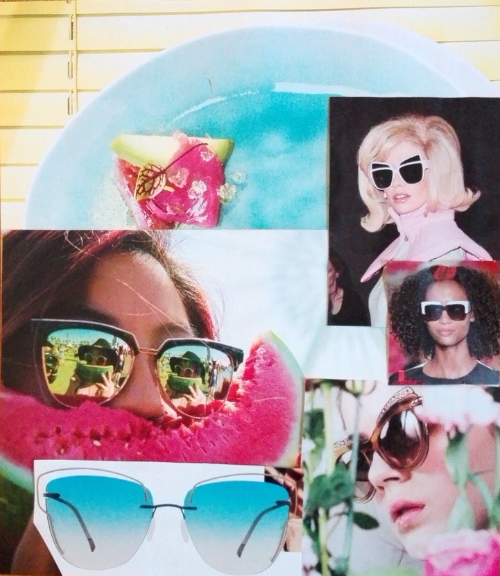 Die Betonung des oberen Randes der Brillenfassung ist auch 2018 bei Sonnenbrillen en vogue, Collage (c) Claudia Busser - HEROLD.at Die Betonung des oberen Randes der Brillenfassung ist auch 2018 bei Sonnenbrillen en vogue, Collage (c) Claudia Busser - HEROLD.at