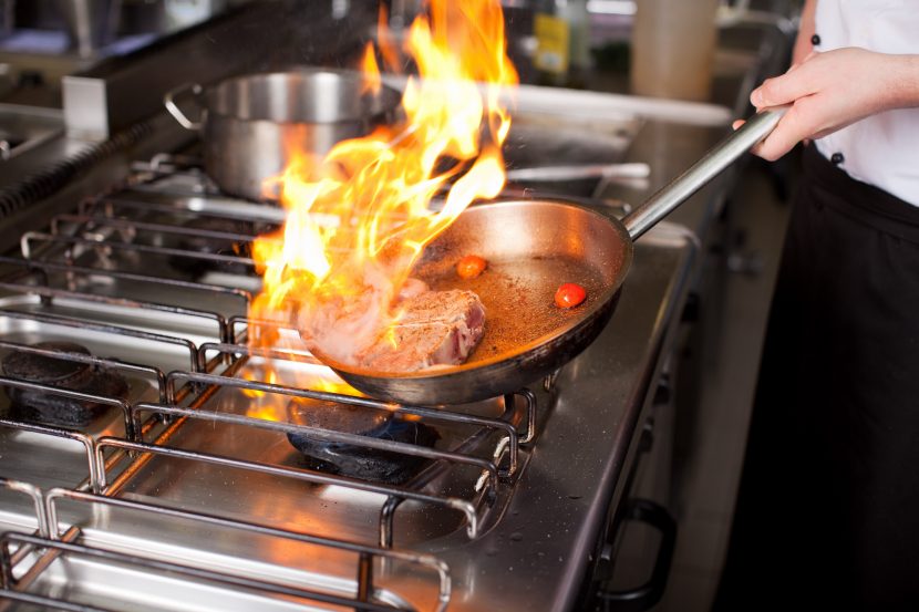 Kochen am Gasherd