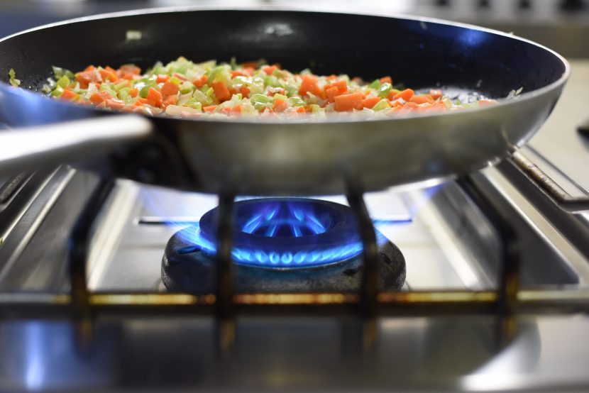 Kochen am Gasherd