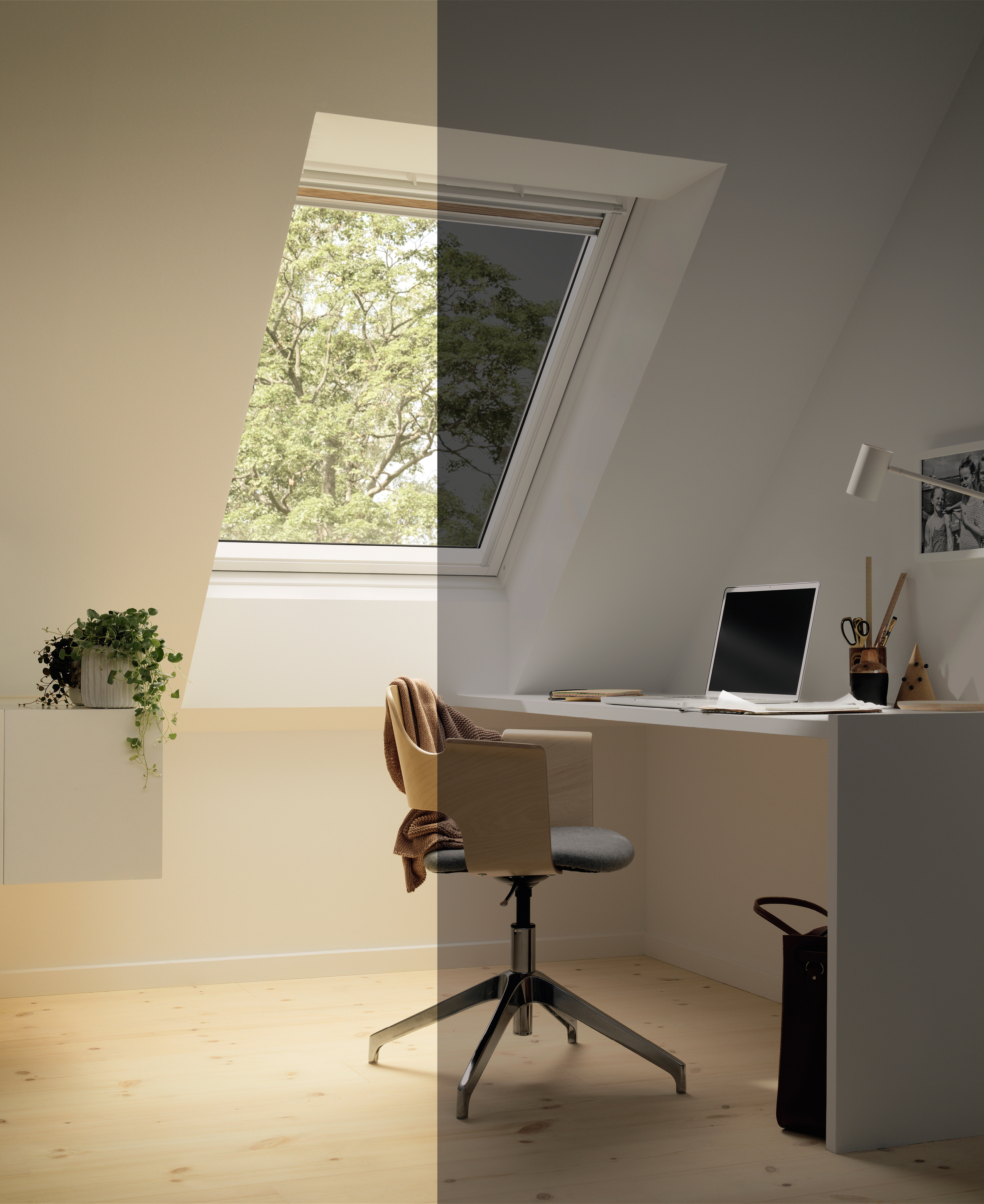 Moderne Fenster: Fenster mit elektrochromer Verglasung für automatische Abdunkelung