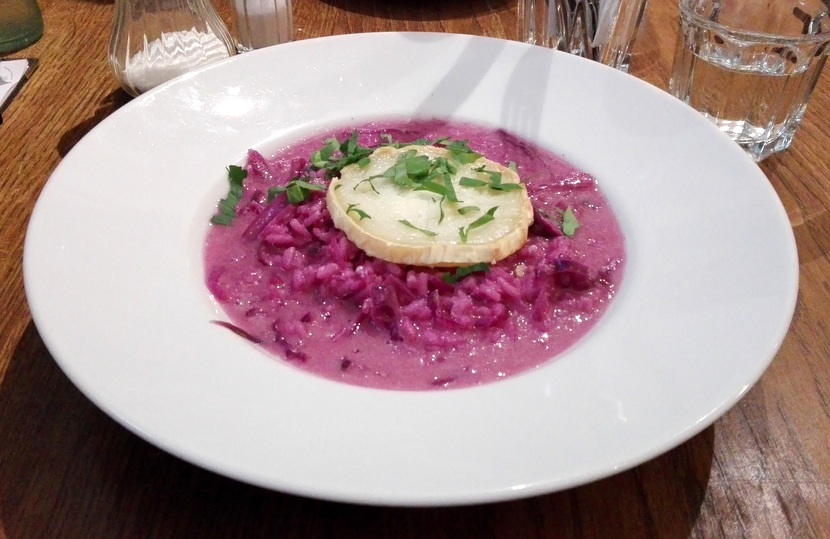 Ein herrliches Mittagessen für Lacto-Vegetarier, Risotto! Bild (c) Claudia Busser - HEROLD.at Vegetarisch Wien