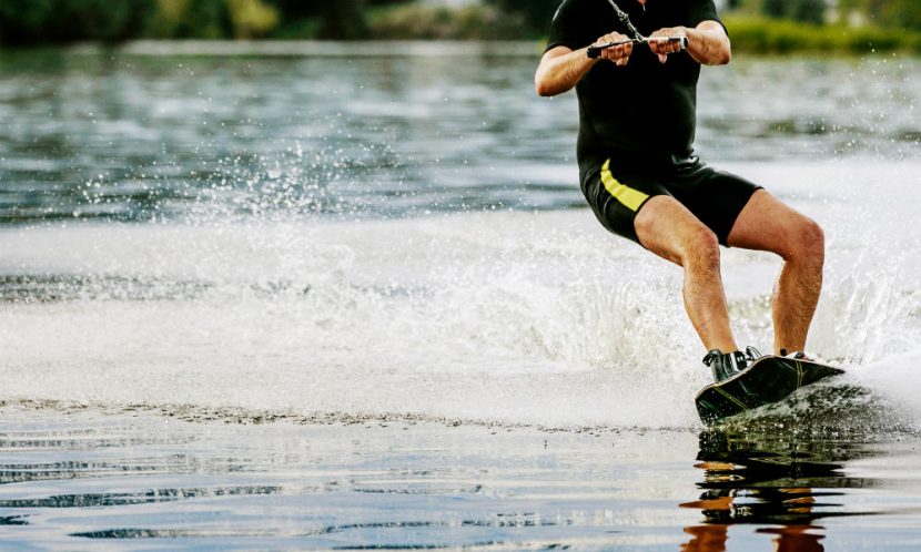 Wakeboarden auf der Donau in Wien