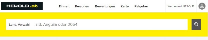 Ländervorwahl gesucht? Internationale Verzeichnisse - HEROLD.at