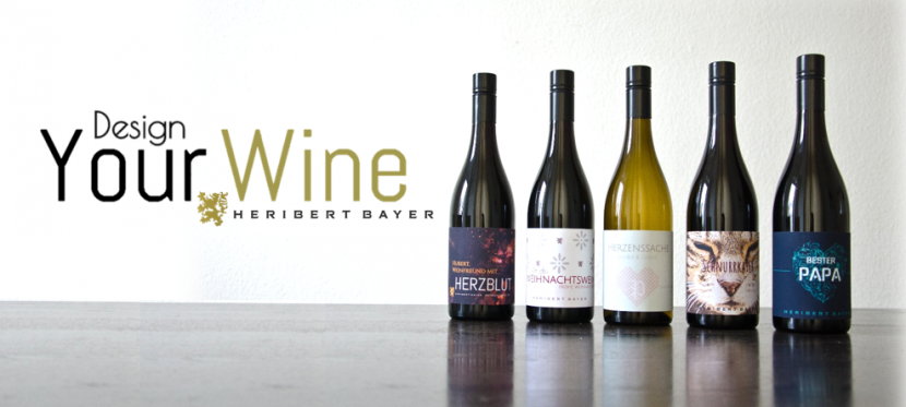 Geschenke für Männer. Design you Wine, ein Service der Weinkellerei Heribert Bayer.