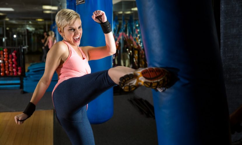 Selbstverteidigung fuer Frauen in Wien: Kickboxen für Frauen zur Selbstverteidigung