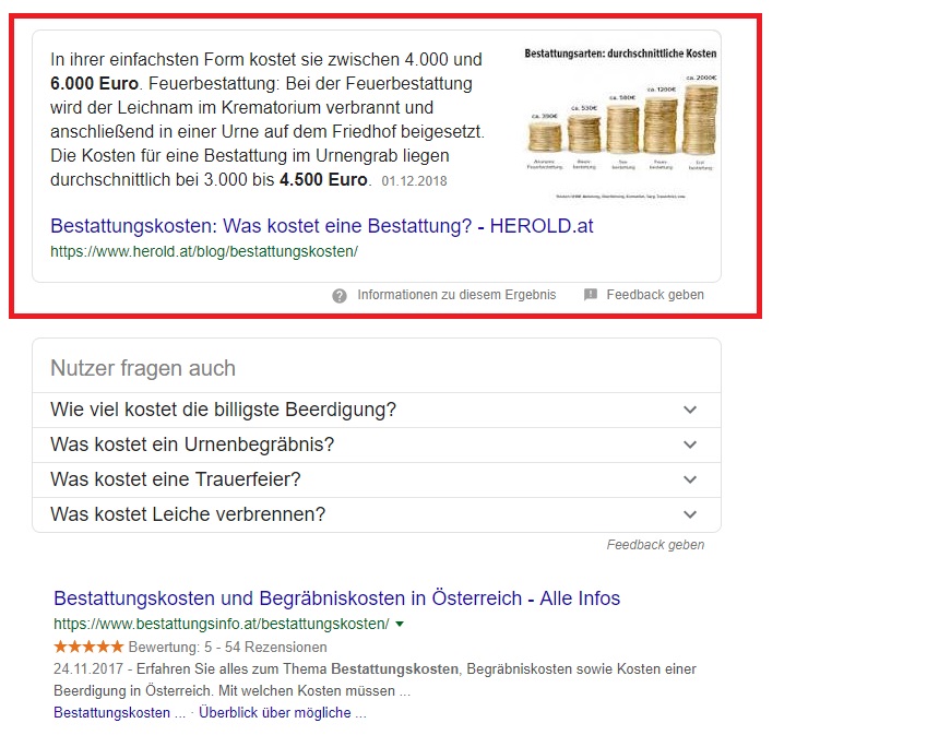 Nur, wer die wichtigsten Google Ranking Faktoren berücksichtigt, hat Chancen auf ein Featured Snippet.
