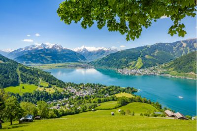 Idyllische Landschaft rund um den Zeller See.