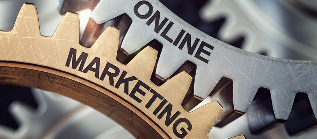 Online Marketing greifen wie Zahnräder ineinander
