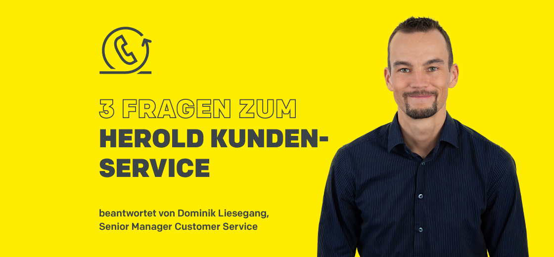 3 Fragen zum HEROLD Kundenservice