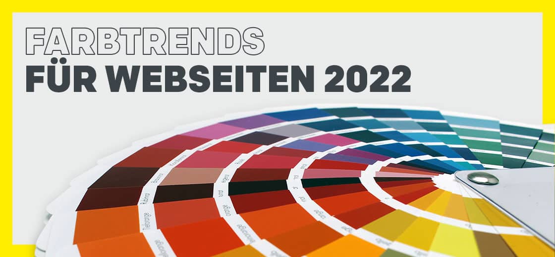 Webdesign Farben 2022: Farbfächer mit Farbauswahl