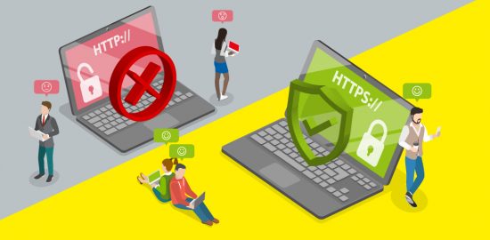 HTTP vs. HTTPS Website nicht sicher ohne SSL-Zertifikat
