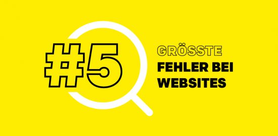 Die 5 größten Fehler bei Websites