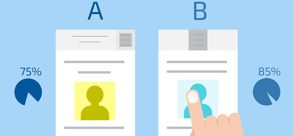 A/B Test für Button Farben