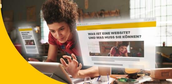 Bild symbolisiert die Frage: Was ist eine Website?