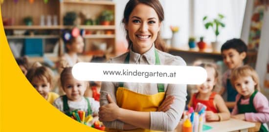 Bild zeigt eine Kindertagesstätte mit einer Kita Website bzw. Kindergarten Website