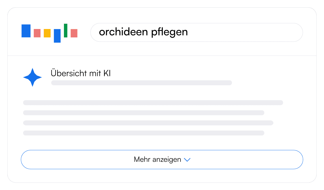 Nachbildung der Google KI Übersicht